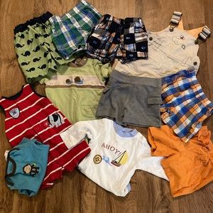 Bundle of infant boys summer clothes 3-6 months